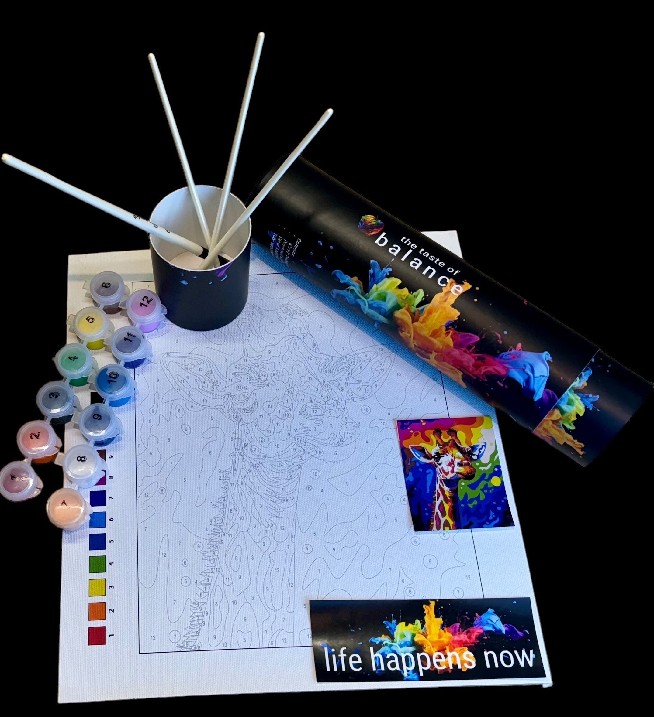 The Taste of Balance Advanced Whimsical Giraffe