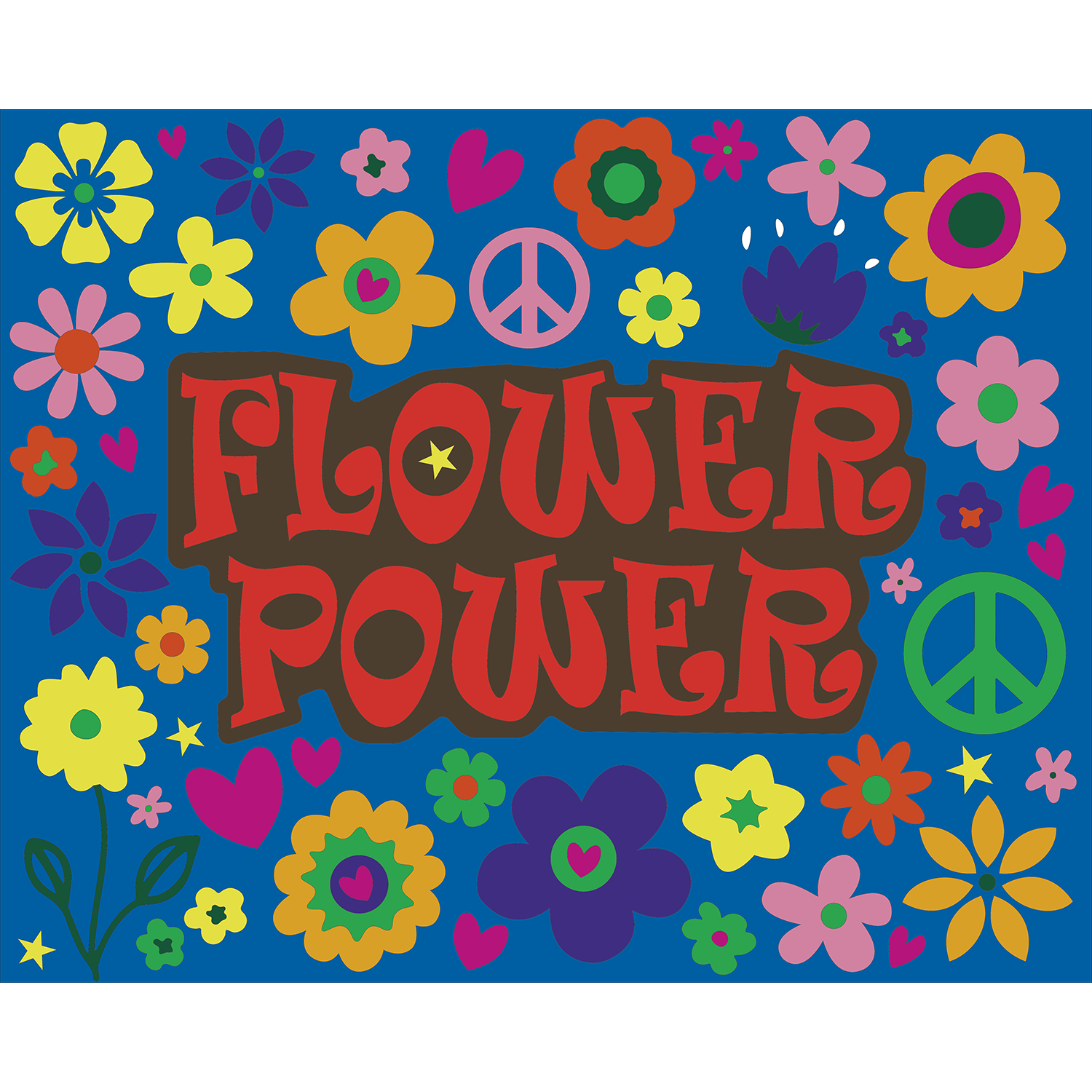 Combi miniature : Mod Flower Power Jaune, L 17 cm