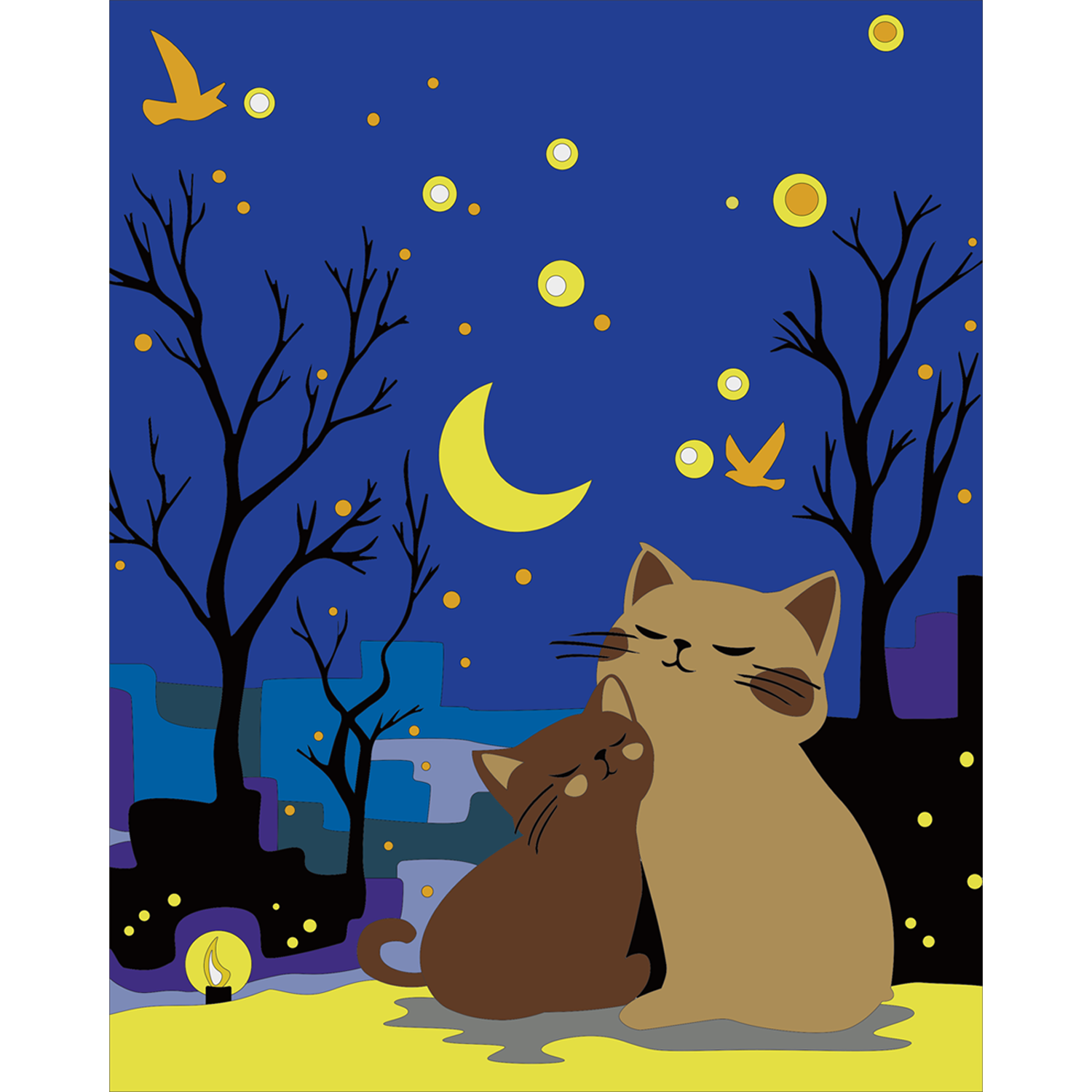 The Taste of Balance Moderate Winter Night