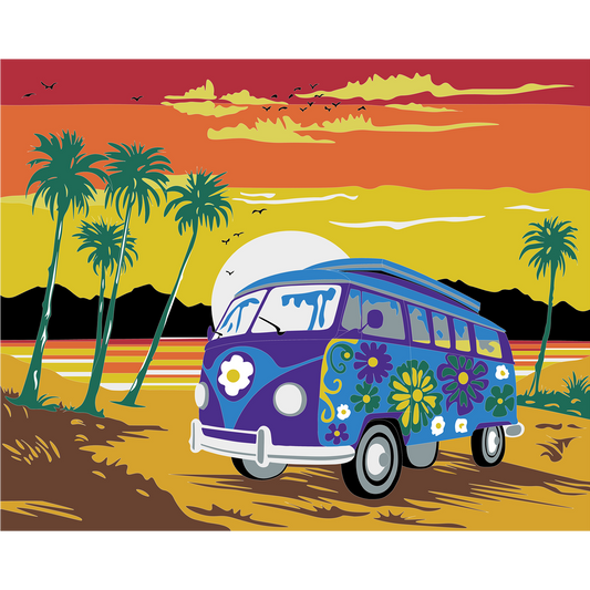 Palm Paradise Hippie Van