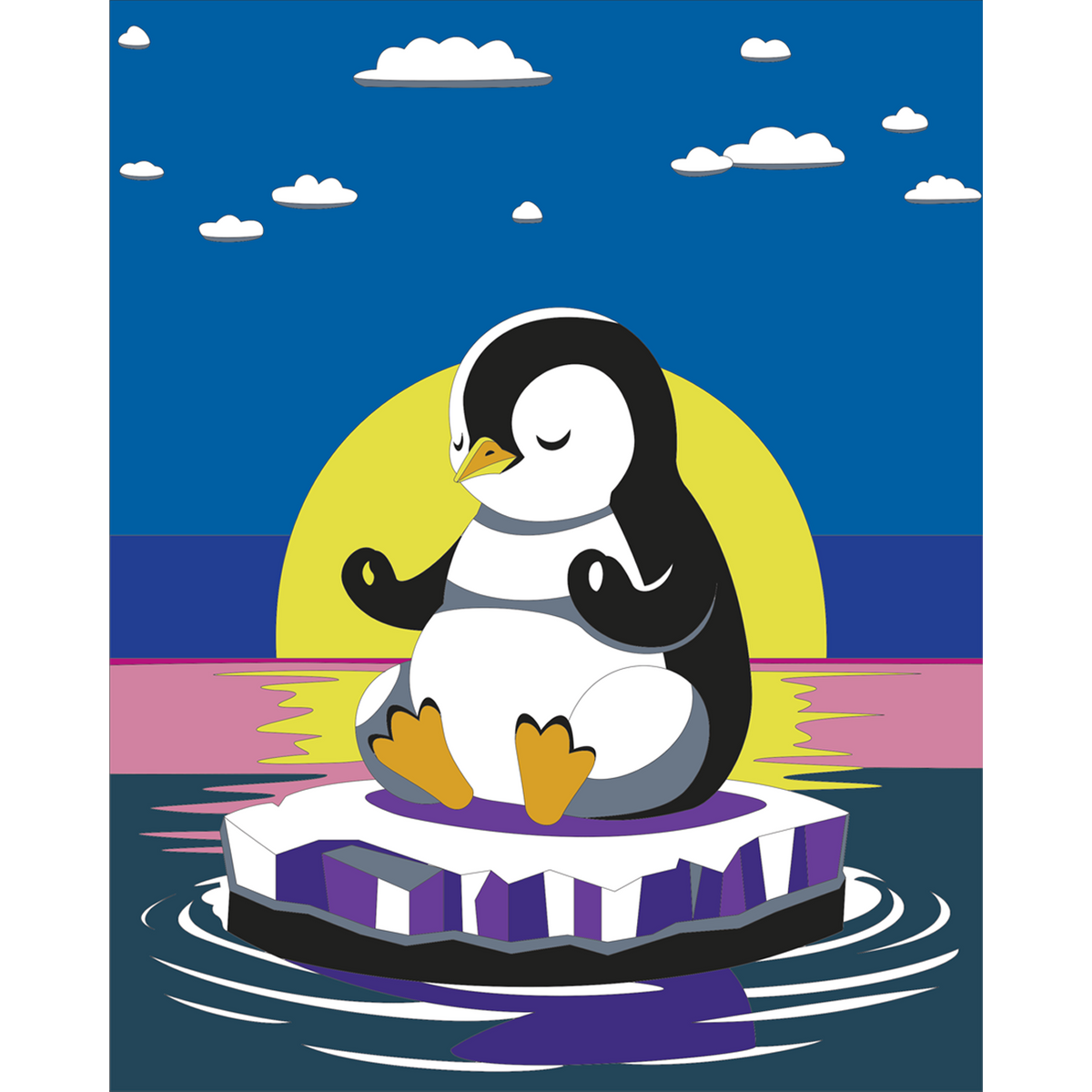 画材 Penguin Bib 画材 Penguin Bib penguin drawing drole' Baby Bib | Spreadshirt