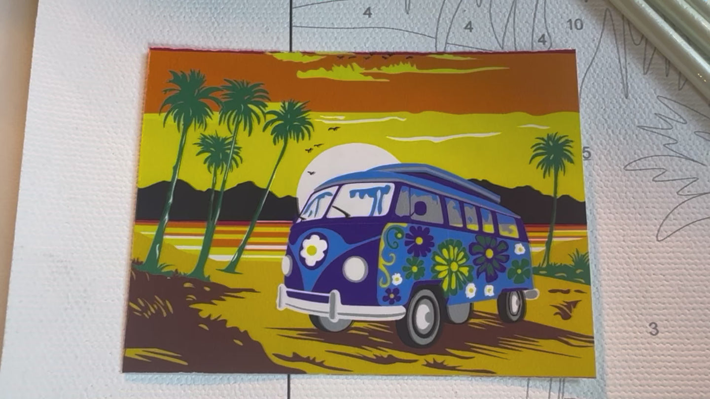 Palm Paradise Hippie Van