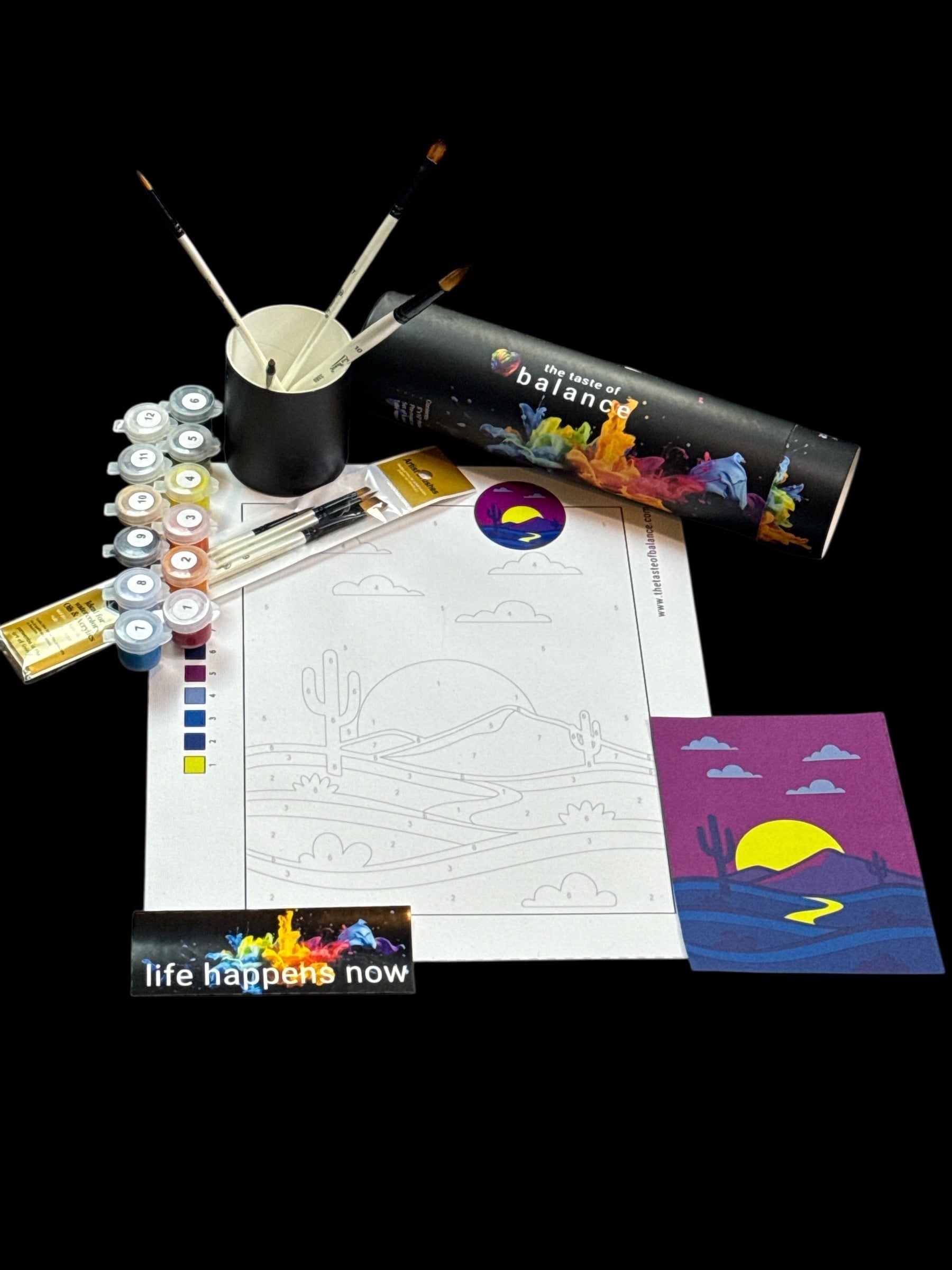 The Taste of Balance Moderate Neon Desert